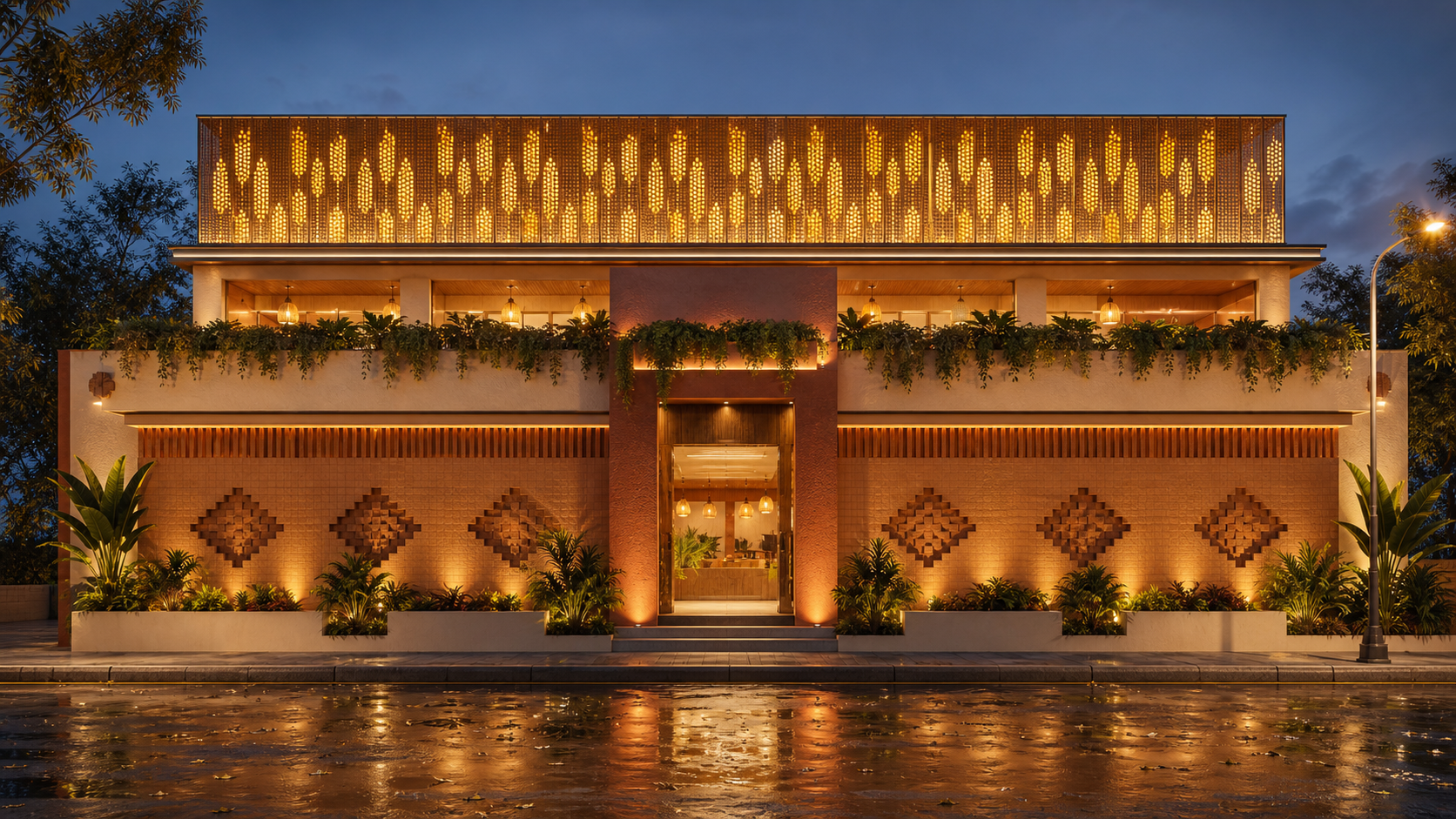 Millet Gold Lantern